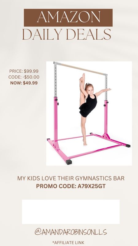 Amazon Daily Deals
Kids gymnastics bar 

#LTKKids #LTKSaleAlert #LTKFitness