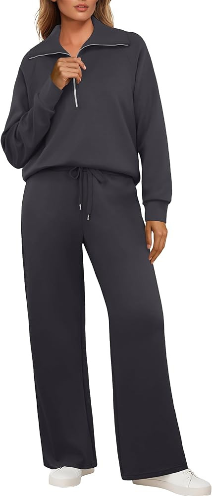 GRECERELLE Tracksuit Womens Full Set Autumn Lounge Wear Sets for Women Activewear Two Piece Outfi... | Amazon (UK)
