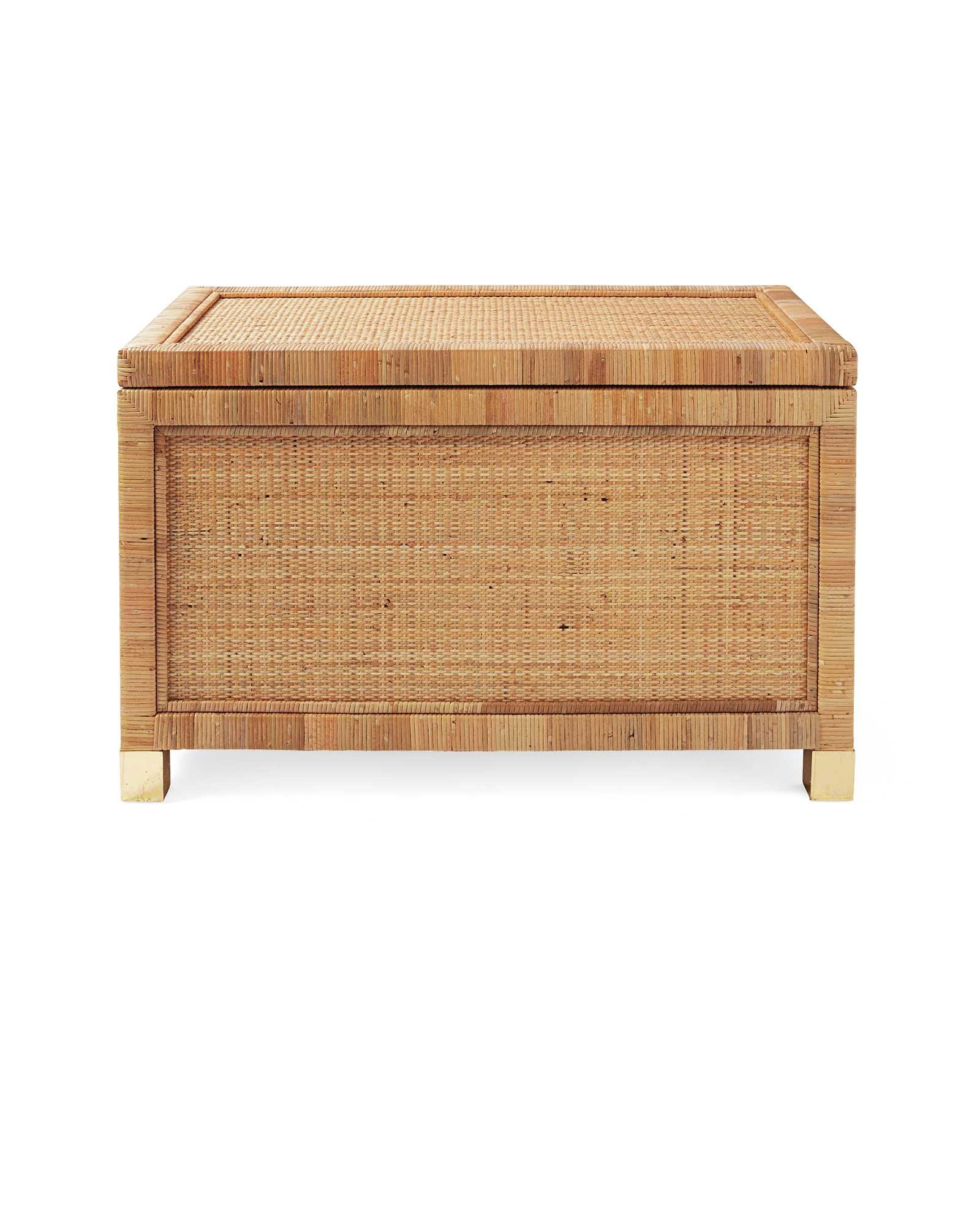 Balboa Rattan Storage Trunk - Natural | Serena & Lily | Serena and Lily