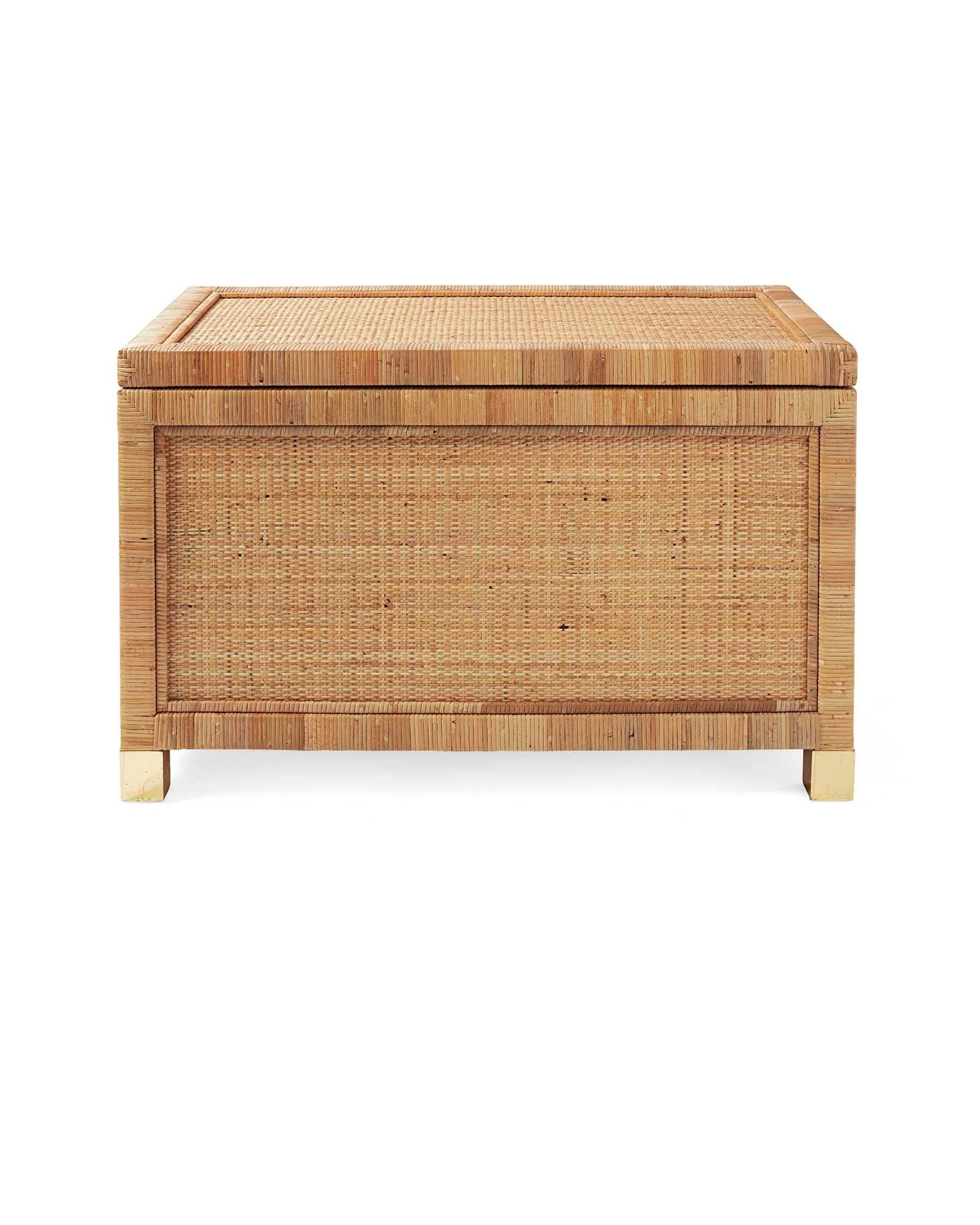 Balboa Rattan Storage Trunk | Serena and Lily