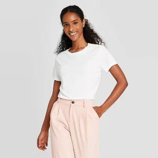 Women's Short Sleeve Slim Fit Casual T-Shirt - A New Day™ | Target