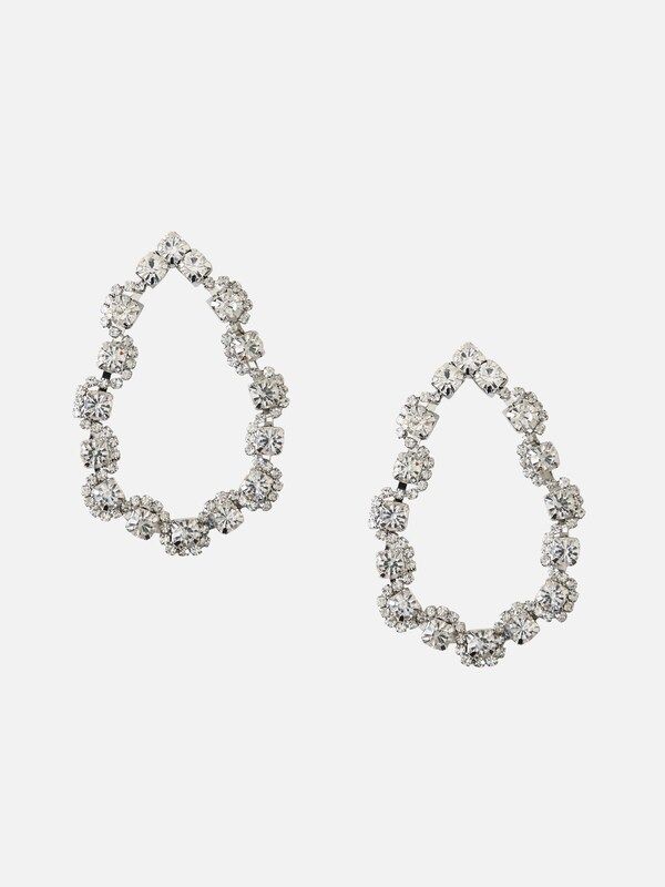 Orelia Ohrringe 'Crystal Open Teardrop Earrings' in silber | ABOUT YOU (DE)