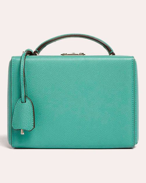 Grace Small Leather Box Bag | Olivela