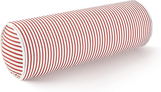 Hofdeco Premium Coastal Patio Indoor Outdoor Bolster Pillow Cover Only, 6"x20" Water Resistant fo... | Amazon (US)