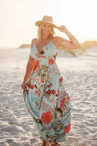 Still the One Blush Pink Floral Print Satin Maxi Dress | Lulus (US)