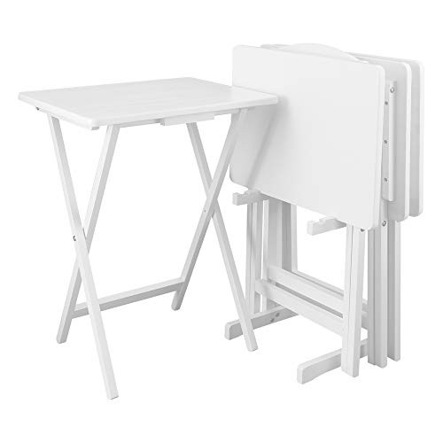 Casual Home 5pcs Set-White Tray Table | Amazon (US)