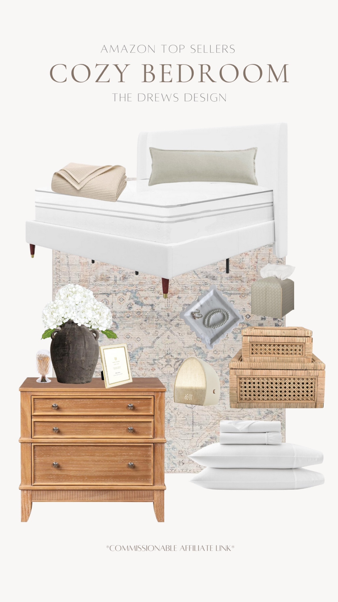 A cozy bedroom with my Amazon Top Sellers! This beautiful, clean, and neutral aesthetic will creat an oasis in your home.

Bedroom design, coastal aesthetic, bestsellers 

#LTKStyleTip #LTKHome #LTKU