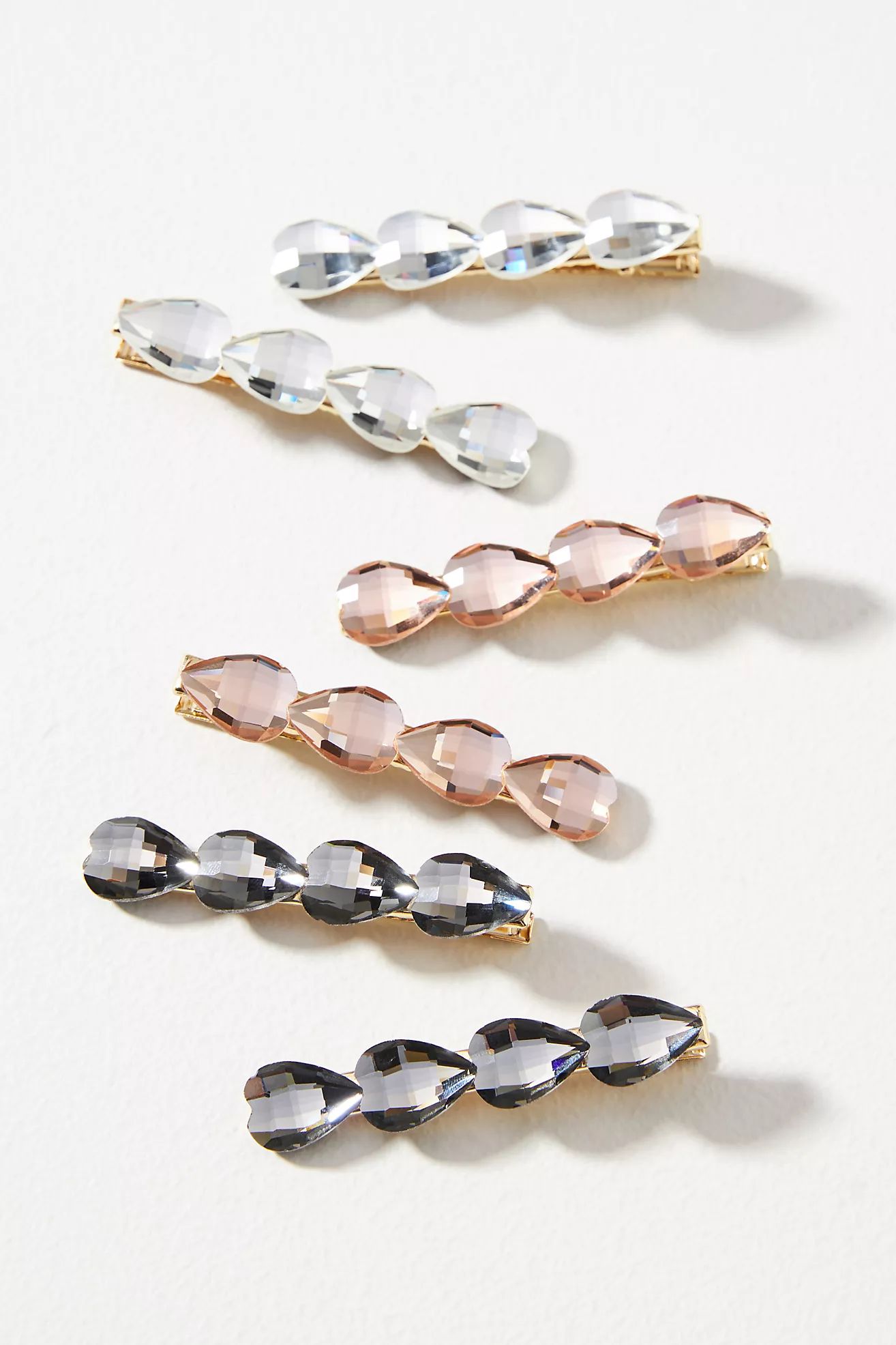 Crystal Bobby Pins, Set of 6 | Anthropologie (US)