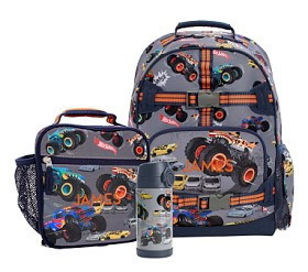 Mackenzie Hot Wheels™ Monster Trucks Backpack & Lunch Bundle, Set of 3 | Pottery Barn Kids
