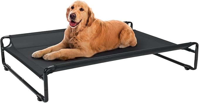Veehoo Original Outdoor Elevated Dog Bed, Cooling Raised Dog Cot for Large Dogs, Portable Standin... | Amazon (US)