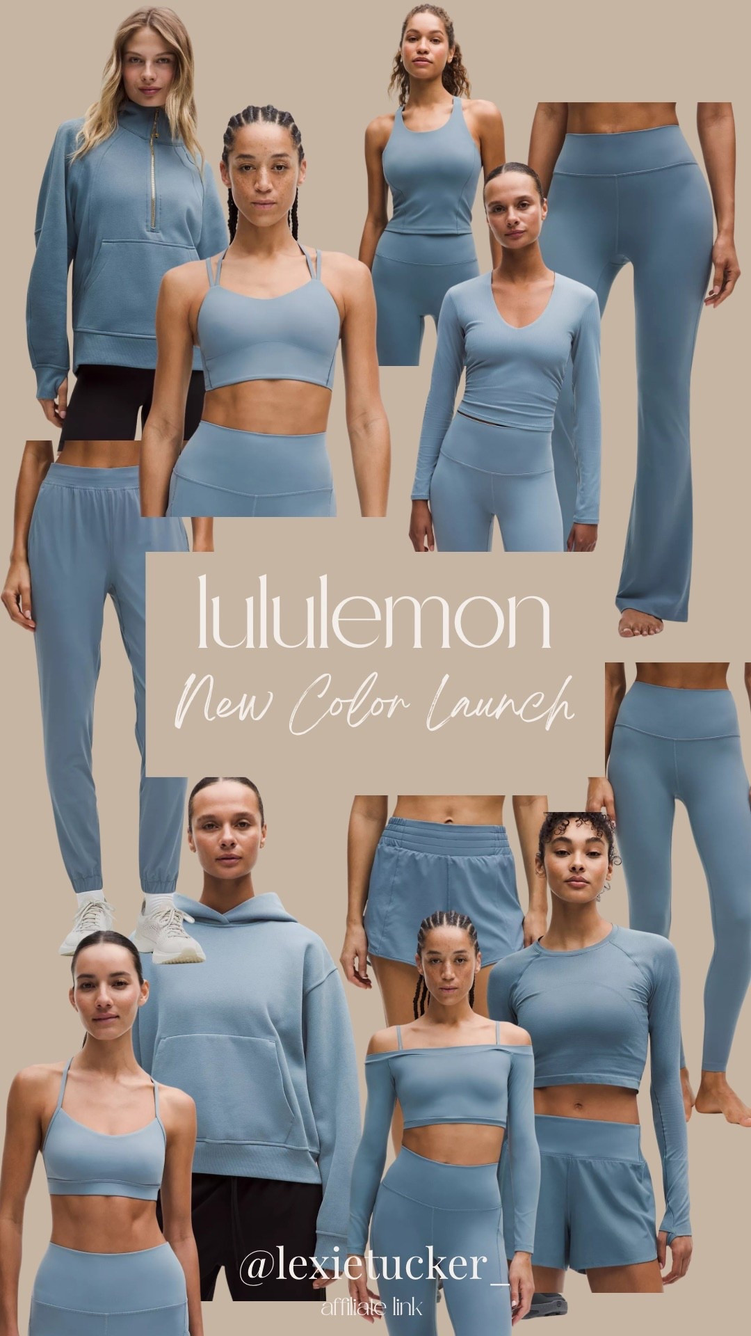 In love with lululemon’s new steel blue! Gorgeous spring color! 
