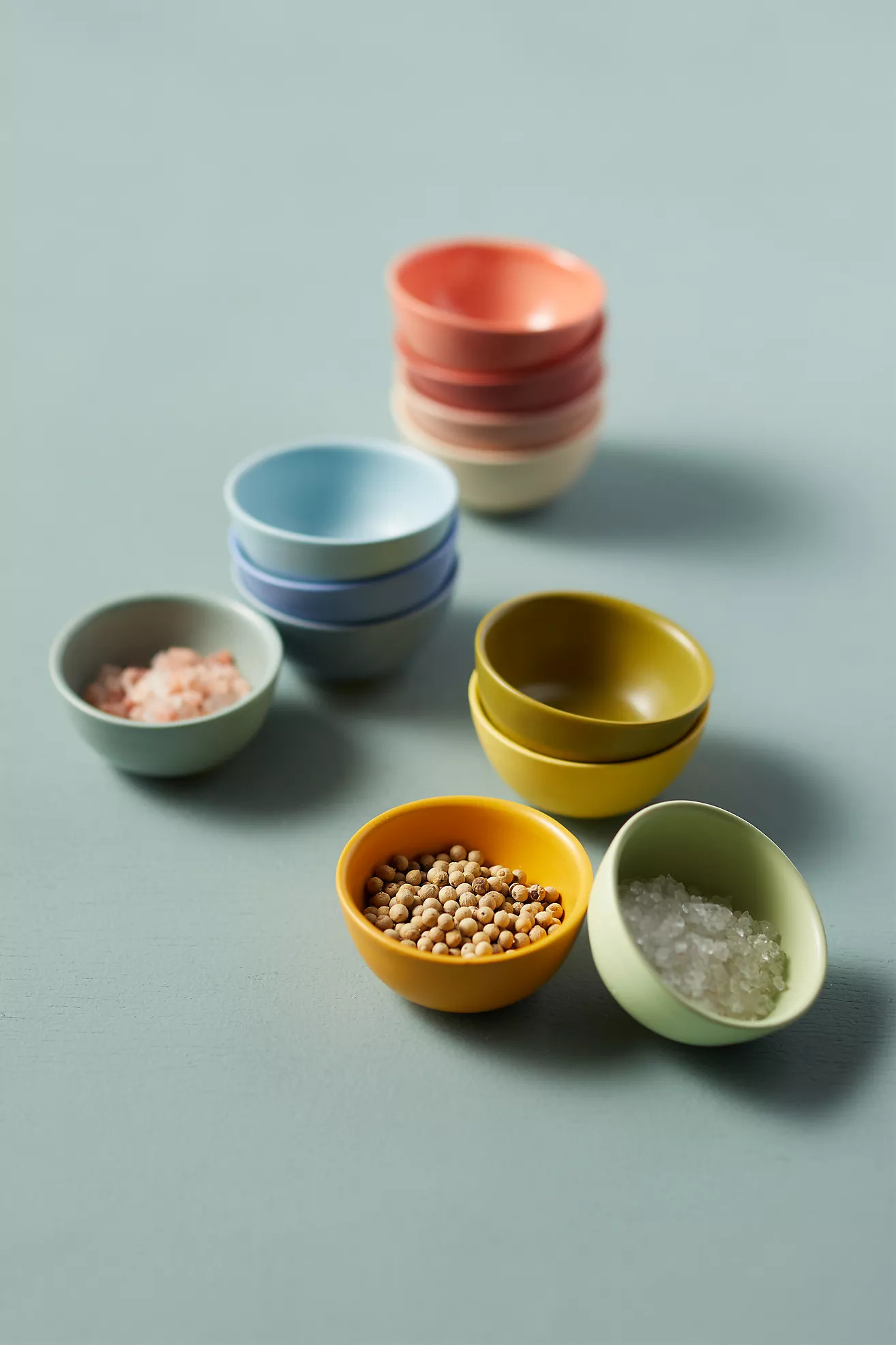 Ceramic Pinch Bowls, Green Set of 4 | Anthropologie (US)
