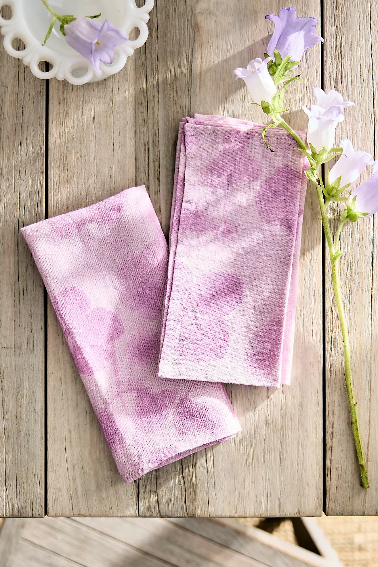 Lilac Sun Print Linen Napkins, Set of 2 | Terrain