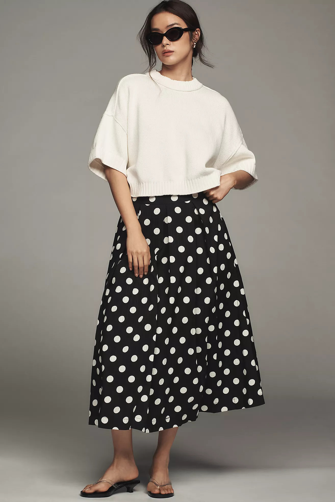 The Goldie Cotton Crew-Neck Sweater | Anthropologie (US)