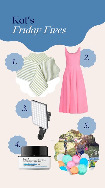 This week’s Friday fives! 

Summer dress | home decor | moisturizer

#LTKSeasonal #LTKstyletip #LTKhome