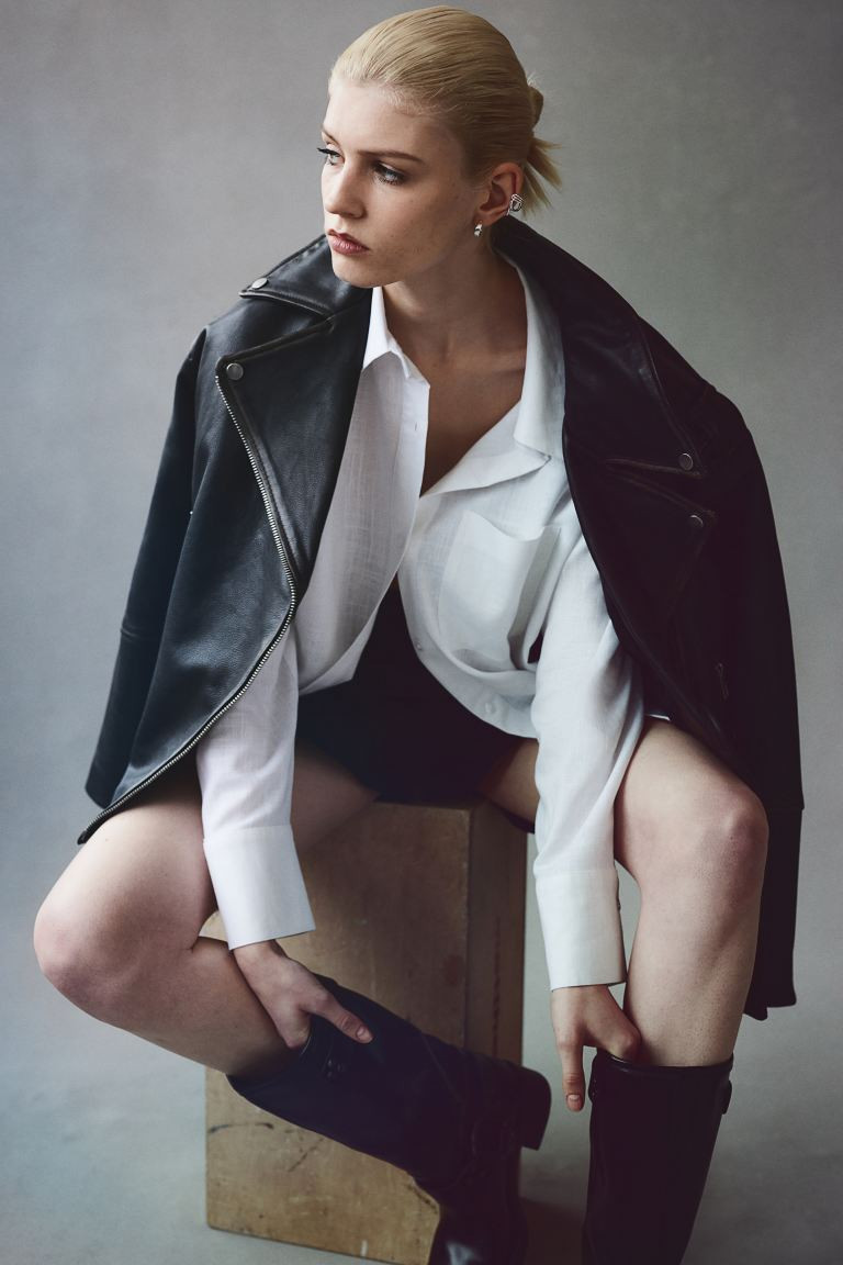 Linen-blend Shirt | H&M (US + CA)