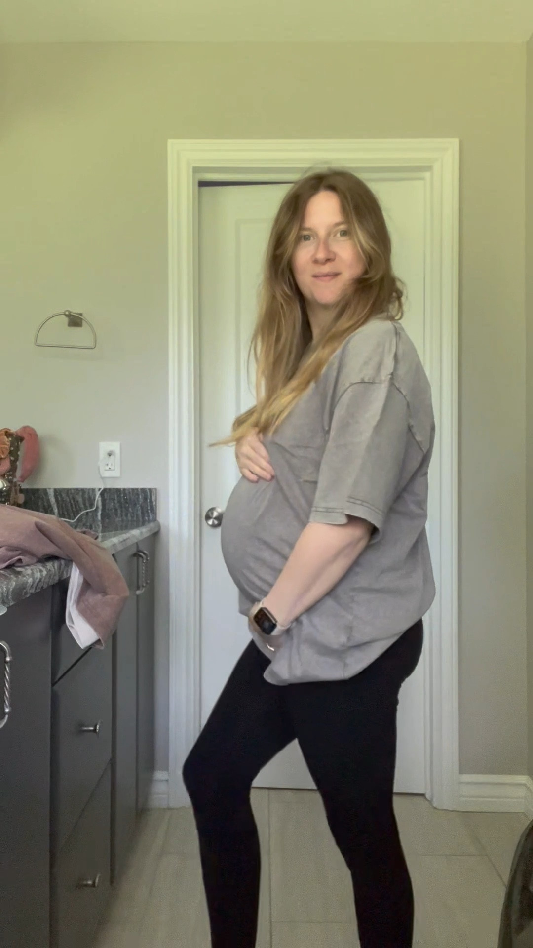 Favorite t-shirts to wear while pregnant!  

I’m wearing a size large here and normally would purchase a small or medium.

#LTKBump #LTKFindsUnder50 #LTKWatchNow