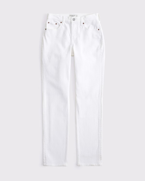 Curve Love Mid Rise 90s Straight Jean | Abercrombie & Fitch (US)