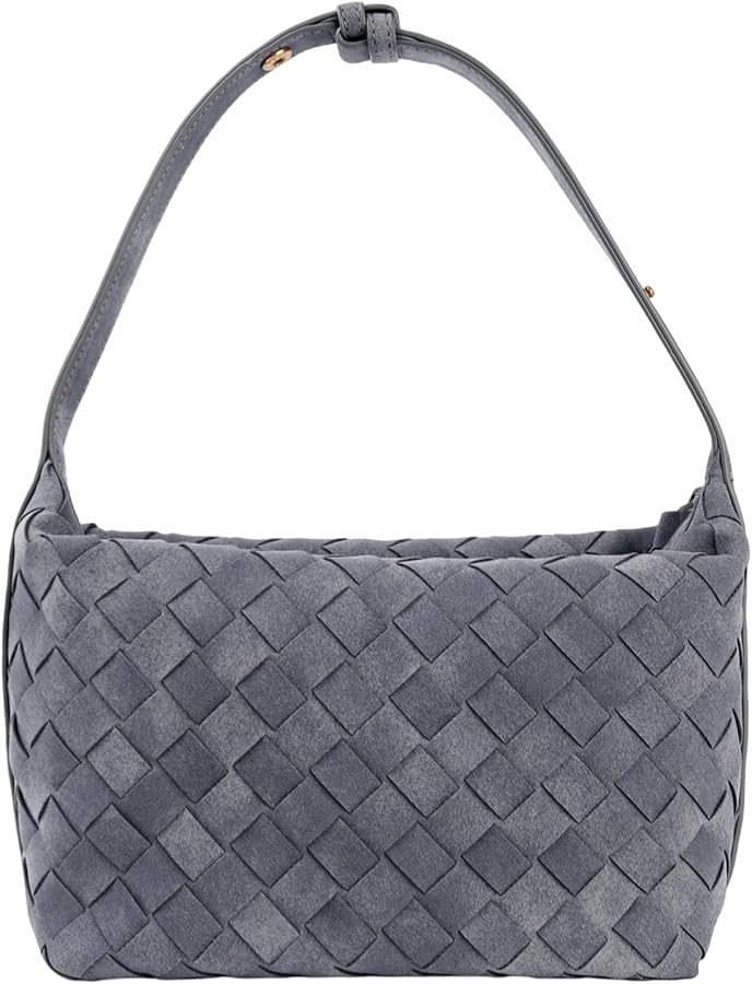 Veridina Woven Bag,Woven Leather Handbags,Suede Bags for Women,Retro Textured Waterproof and Wear... | Amazon (UK)