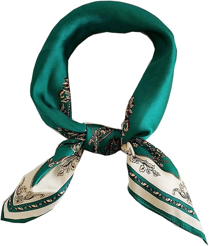 100% Mulberry Silk Scarfs for Women - Lightweight Square Satin Head Scarf - Small Silk Hair Scarf... | Amazon (US)