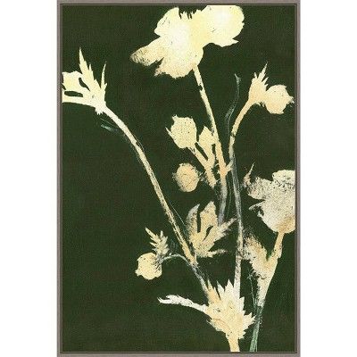 23" x 33" Pure Floral Nature VI by Design Fabrikken Framed Canvas Wall Art Print - Amanti Art | Target