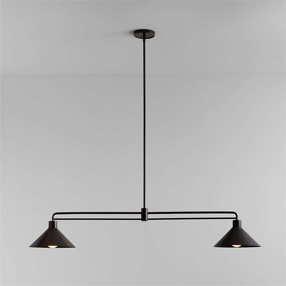 Andre Black Cone Pendant Light + Reviews | Crate & Barrel | Crate & Barrel