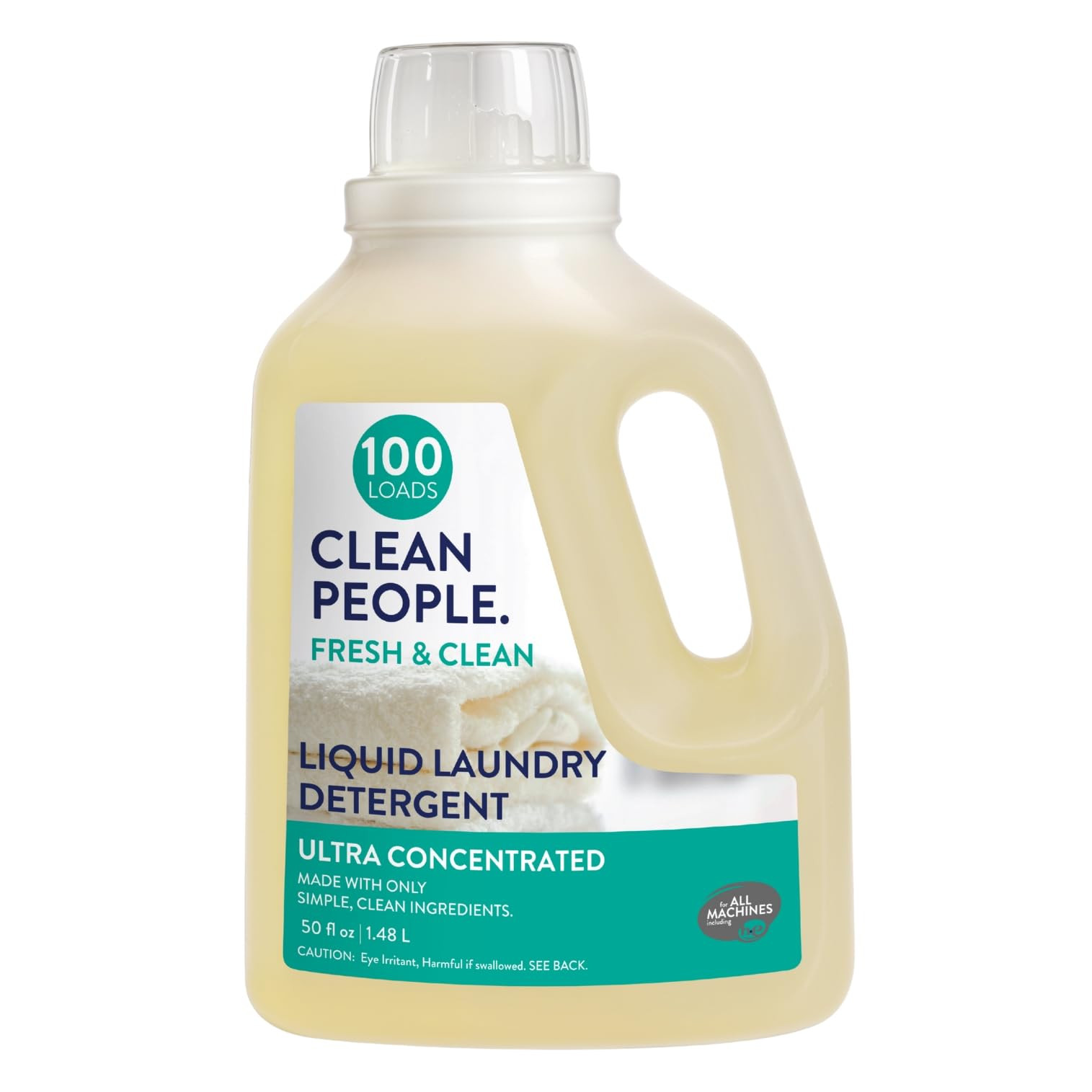 The Clean People Liquid Laundry Detergent - Recyclable Packaging, Stain Fighting - Ultra Concentr... | Amazon (US)