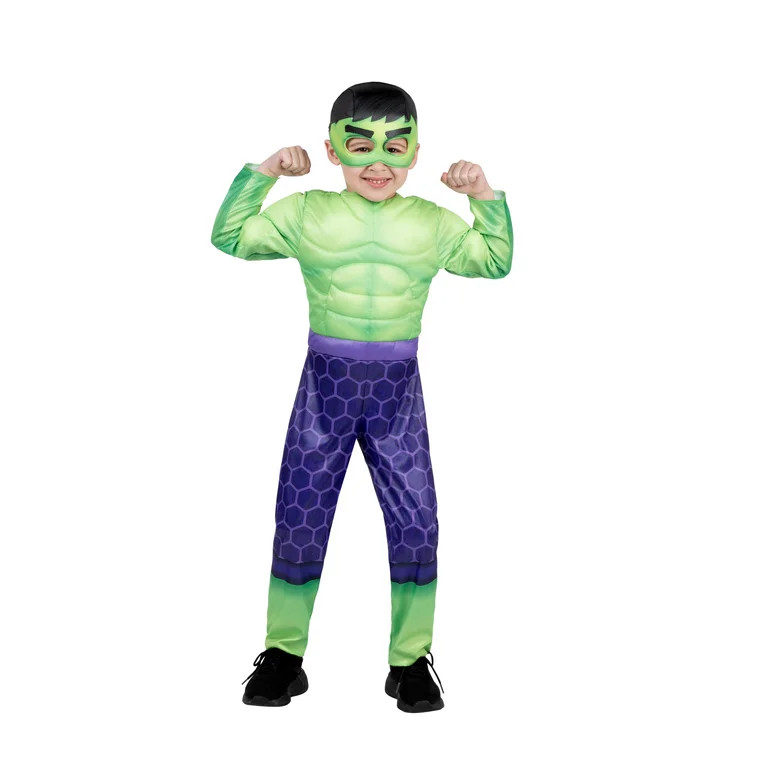 Marvel Hulk Halloween Costume for Toddler, Size 3-4T, by Jazwares | Walmart (US)