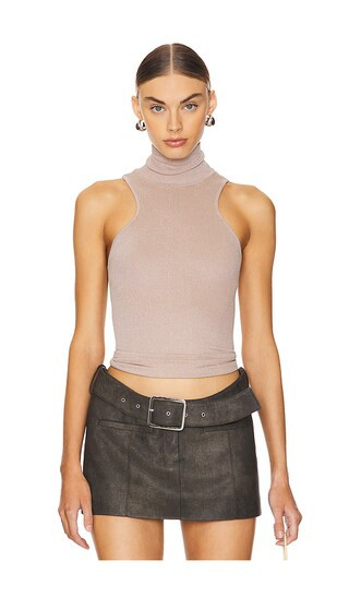 x Intimately FP Always Ready Seamless Turtleneck Top In Mocha Meringue | Revolve Clothing (Global)