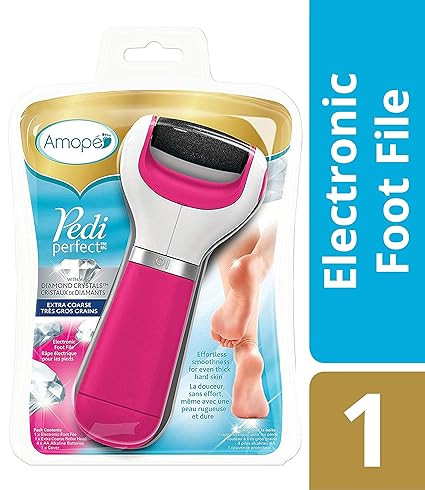 Amope Pedi Perfect Electronic Dry Foot File-Callus Remover With Diamond Crystals, Pink, Extra Coa... | Amazon (US)