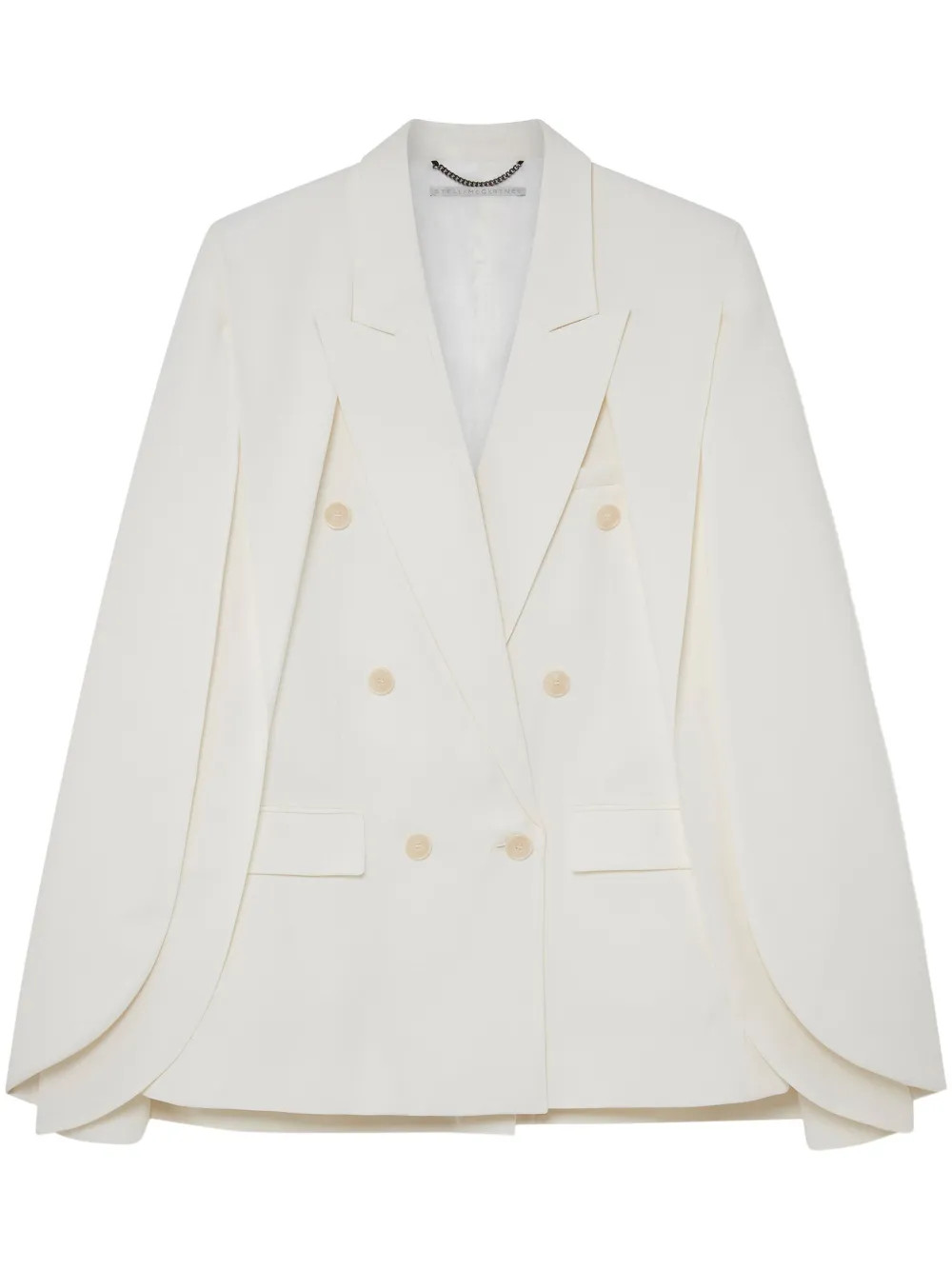 Stella McCartney cape-style wool-blend Blazer | White | FARFETCH BN | Farfetch Global