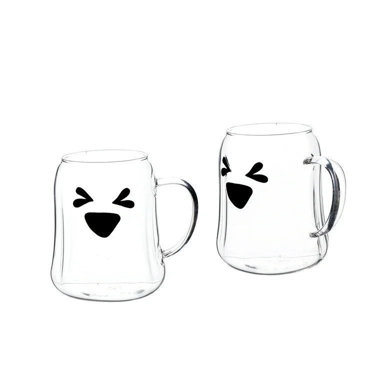 Way to Celebrate Glass Ghost Mug Squint - Walmart.com | Walmart (US)