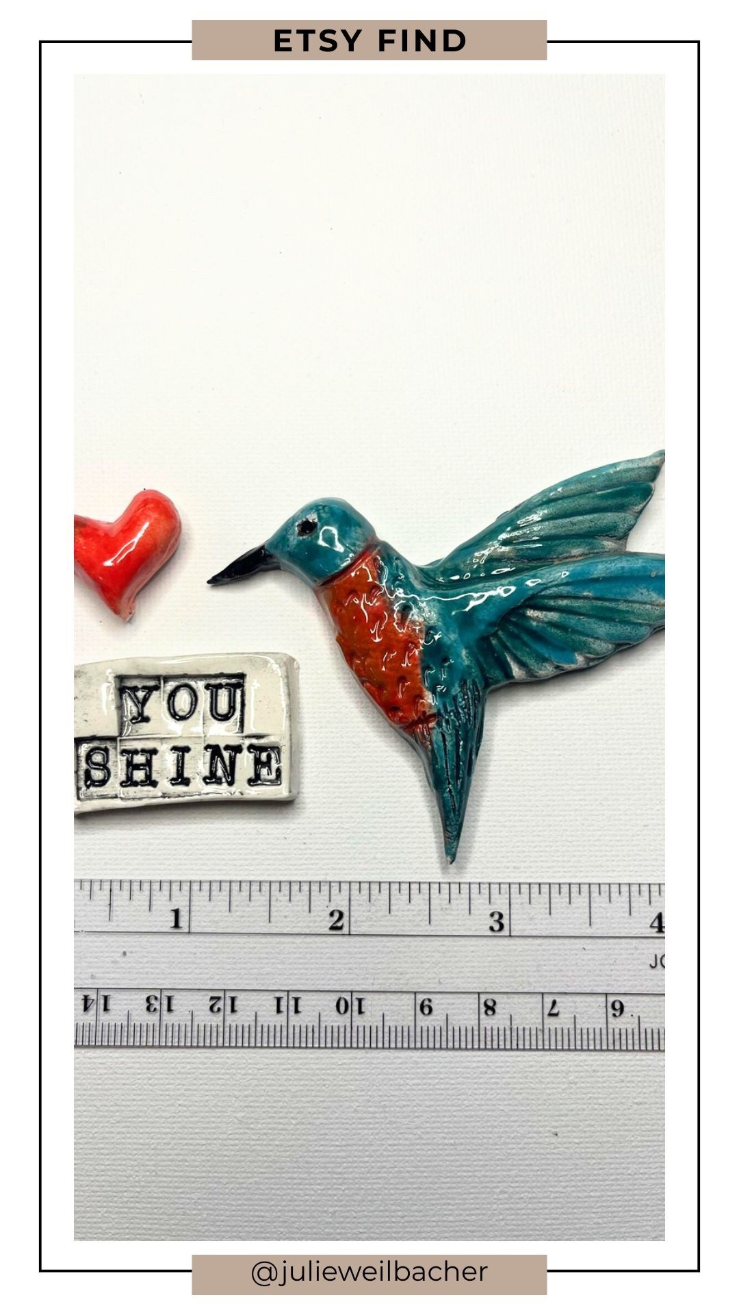 Organic shapes, handcrafted charm. 💚 These hand-sculpted ceramic bird, heart, and word mosaic tiles add texture, warmth, and personality to your art or decor. Perfect for mosaics, mixed media art, stepping stones, mirror accents, picture frames, or even creative home decor projects. Their sculptural form makes them both beautiful and unique.

For mosaic tips, tutorials, inspiration, and so much more please visit my YouTube channel: YouTube.com/julieweilbacher. Follow @julieweilbacher on Instagram for all things mosaic art.

#craftsupplies #homedecorinspo #mosaicart #mixedmediaart #etsy #handmadeceramics #ceramictiles #artmaterials #giftsforbirdlovers #valentinesdecor #valentinescrafts

#LTKHome