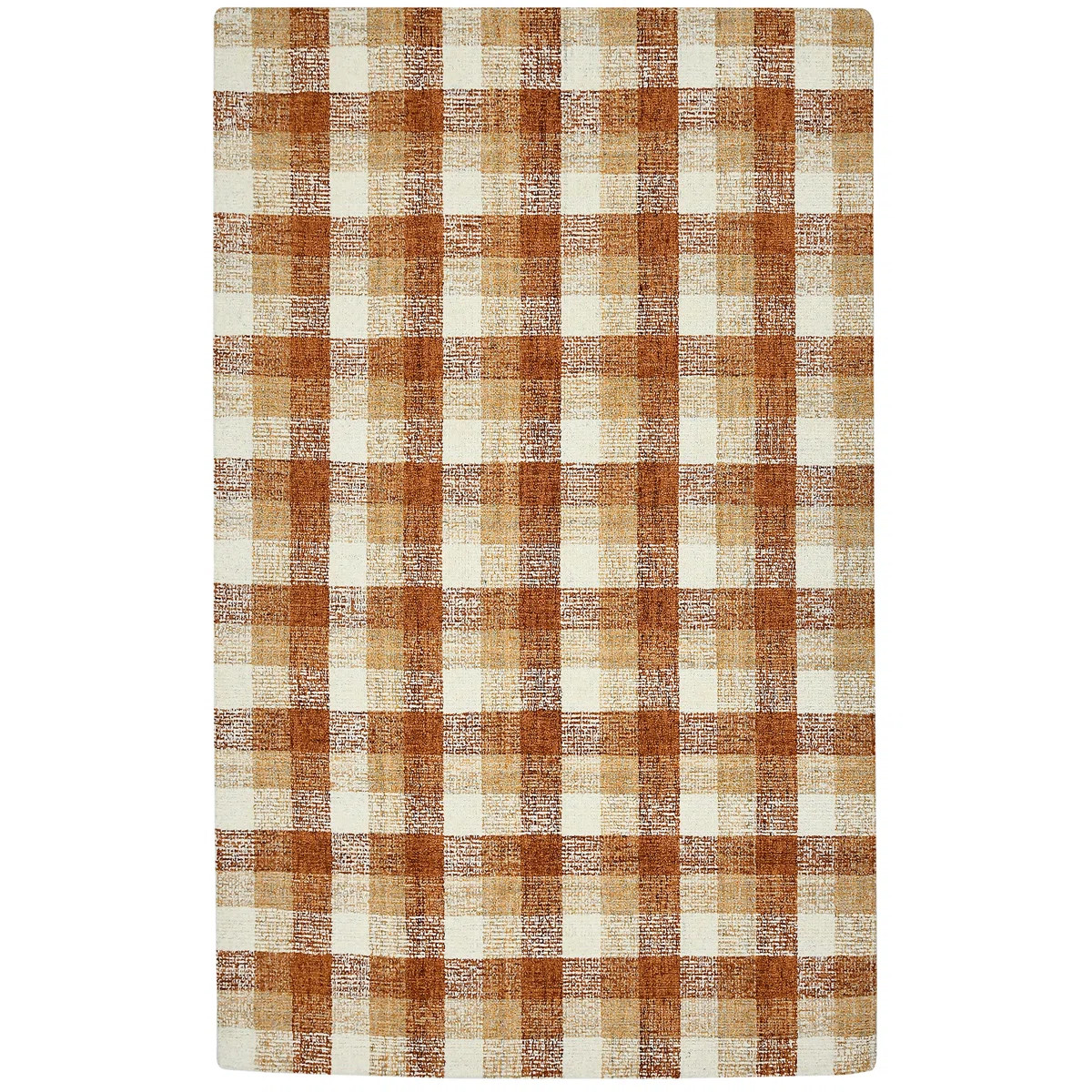 Azevedo Plaid Handmade Tufted Wool Area Rug | Wayfair North America
