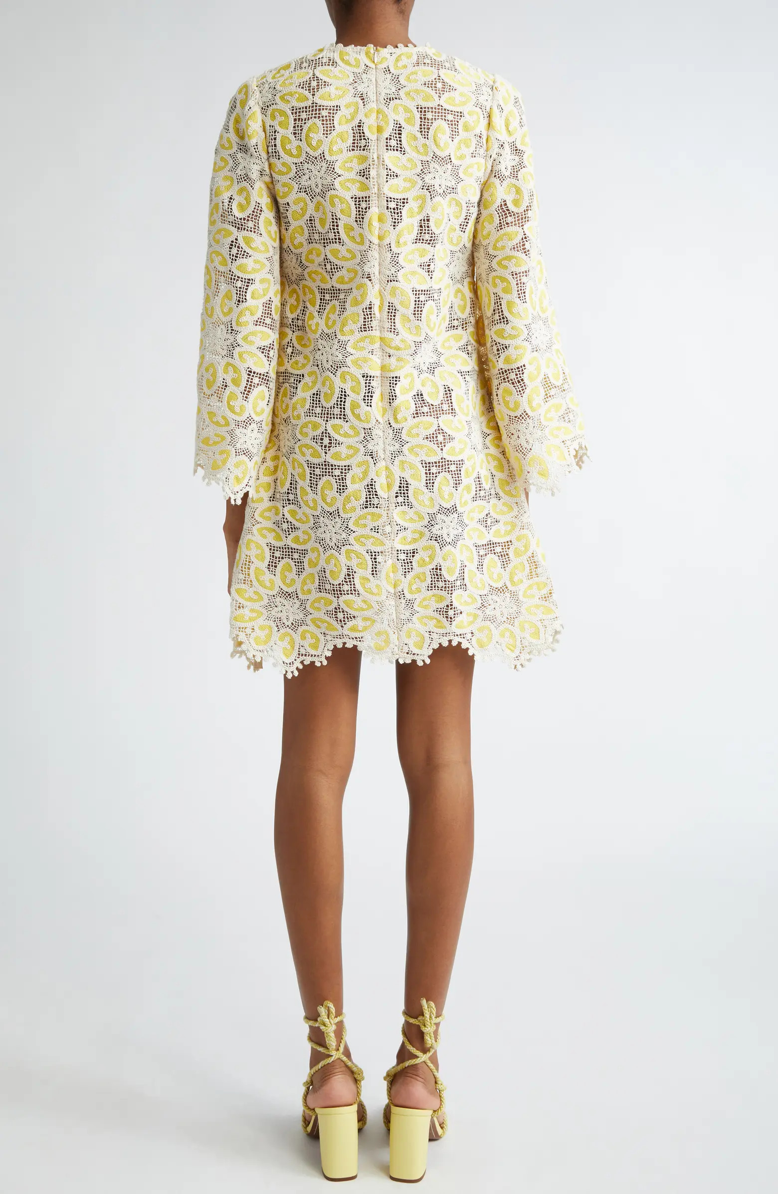 Zimmermann Golden Crochet Lace Minidress | Nordstrom | Nordstrom