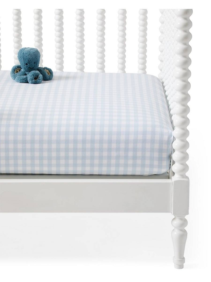 Gingham Crib Sheet | Serena and Lily