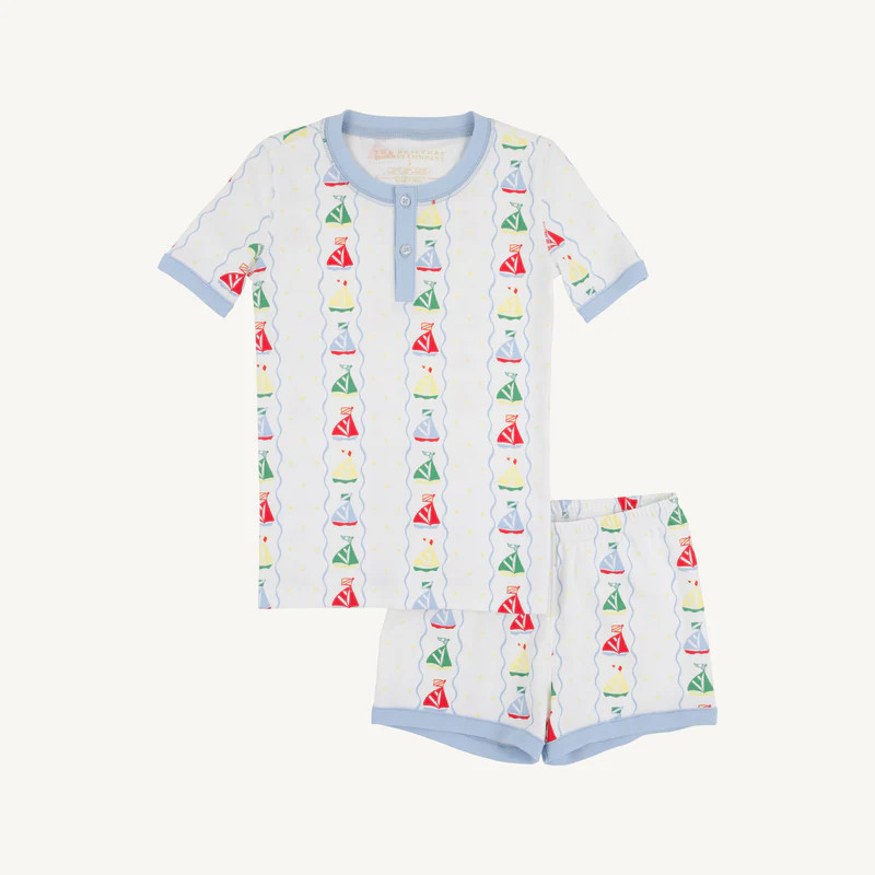 Sutton's Shorts Set - Set Sail with Beale Street Blue | The Beaufort Bonnet Company