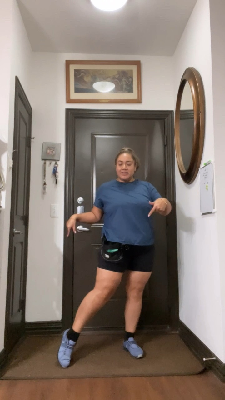 Rompers are so easy to wear for walks and jogs! These oncloud sneakers are waterproof. The bra liners work with any top! 

#LTKActive #LTKFitness #LTKOver40