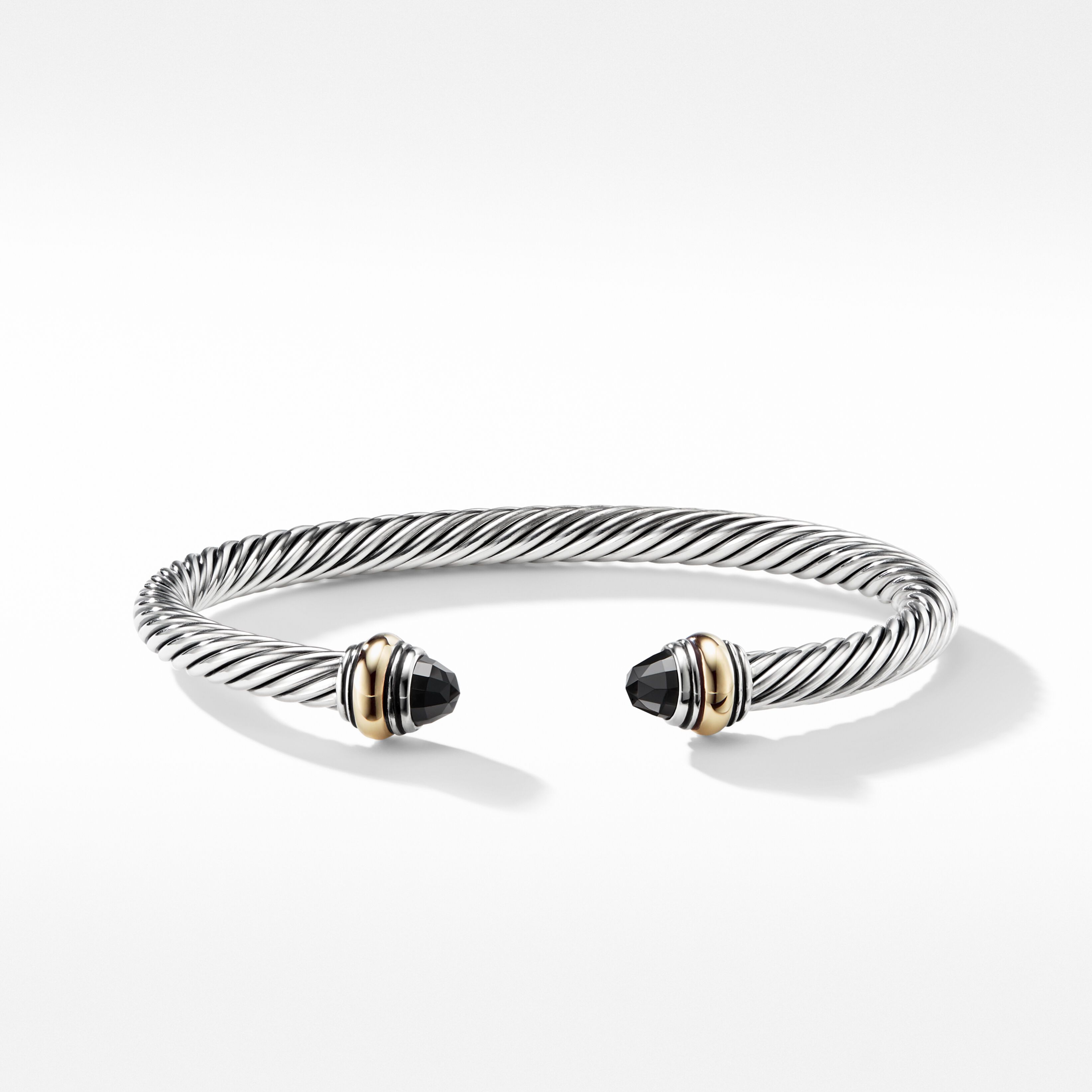 Cable Classics Color Bracelet with Black Onyx and 14K Yellow Gold | David Yurman