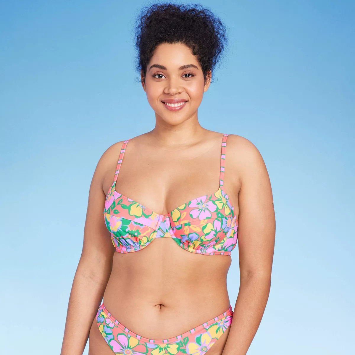 Women's Underwire Bikini Top - Wild Fable™ Multi Floral Print | Target