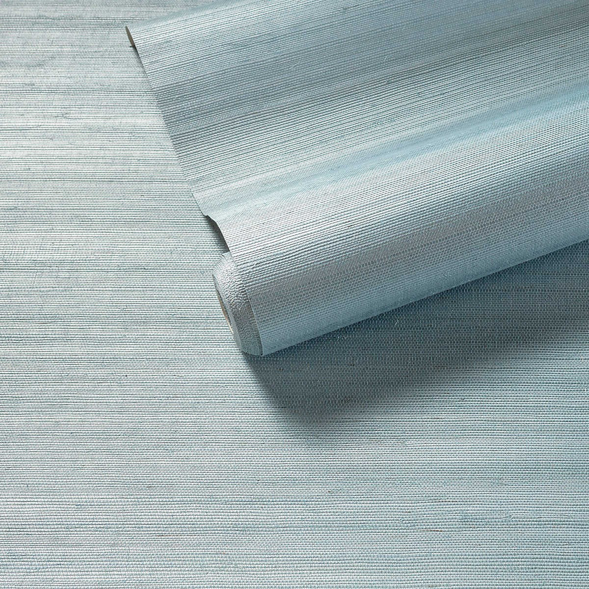 Samoa Robin's Egg Blue Grasscloth Wallpaper | Annie Selke