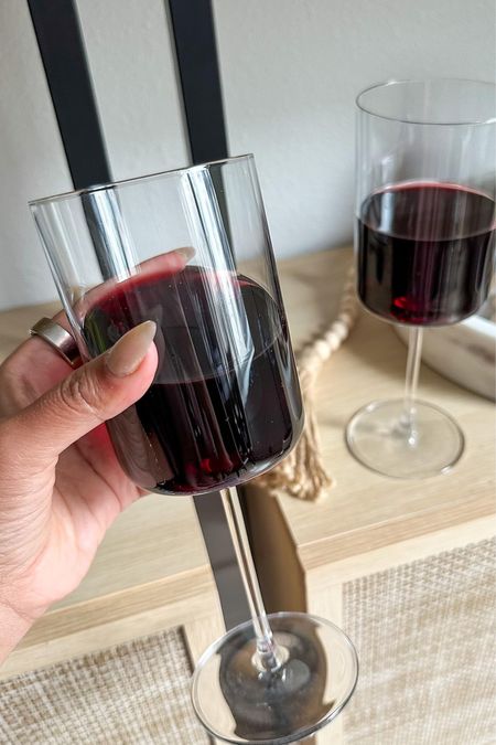 Modern and elegant amazon red wine glasses! #wine

#LTKhome #LTKfindsunder100 #LTKstyletip