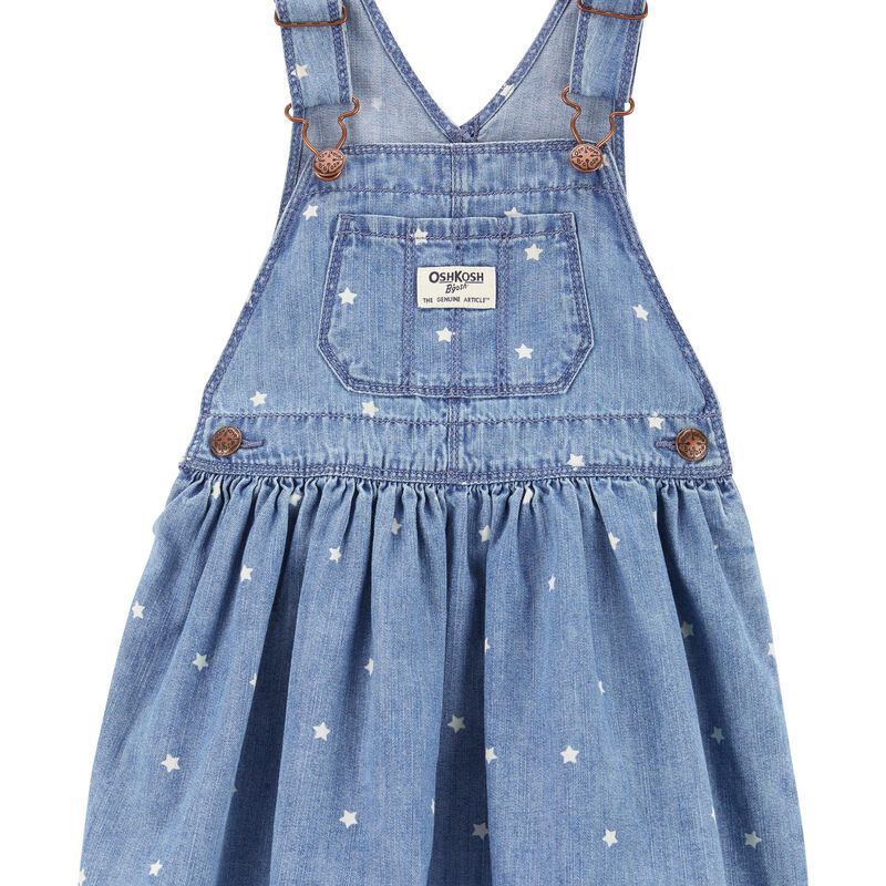 Toddler Star Print Denim Jumper Dress | Carter's