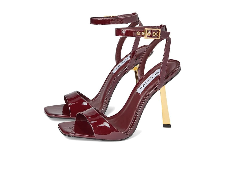 Steve Madden Daphney Women's Sandals Burgundy Leather : 6.5 M | Zappos