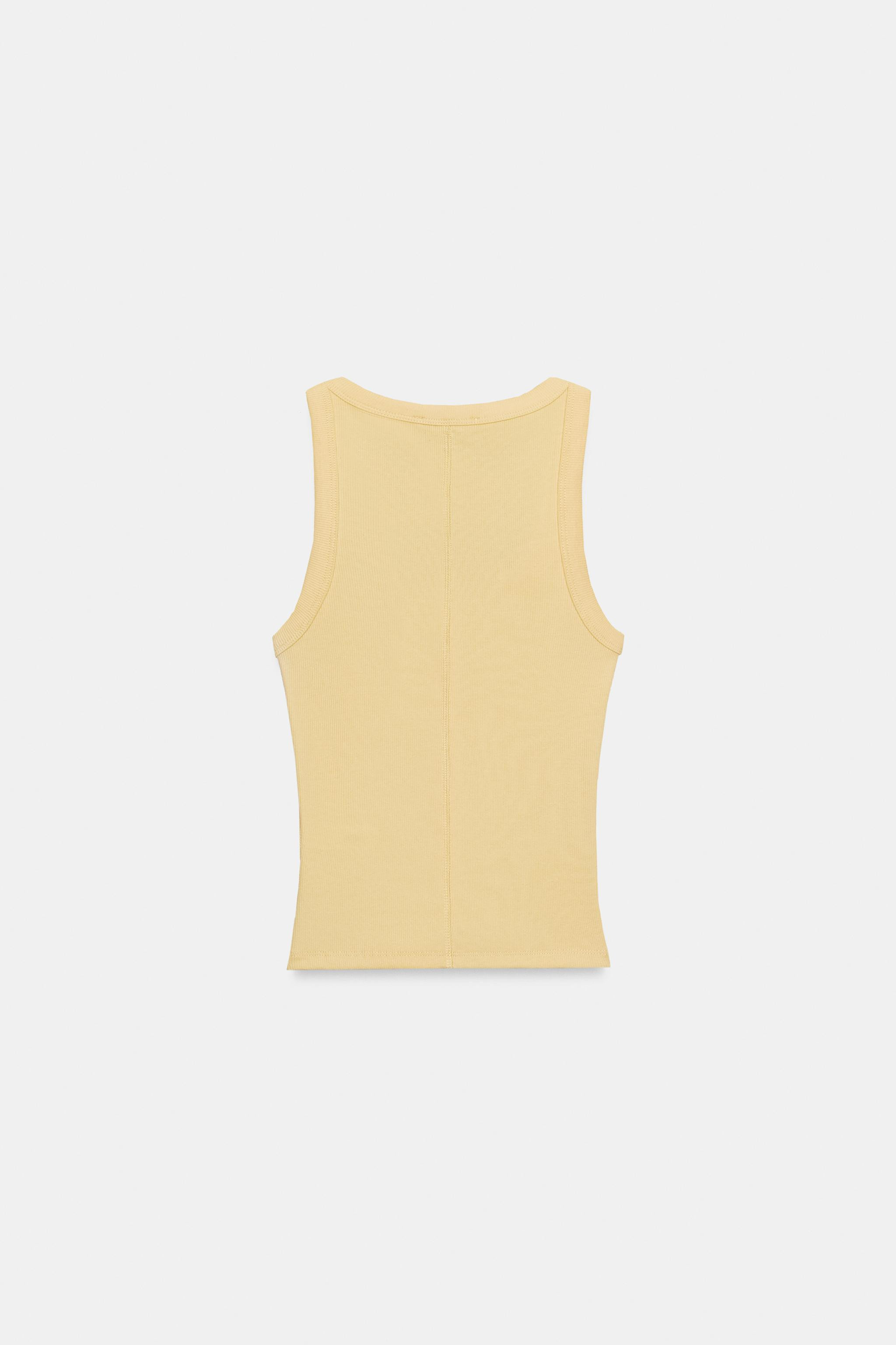 RIBBED SLEEVELESS TOP | Zara US