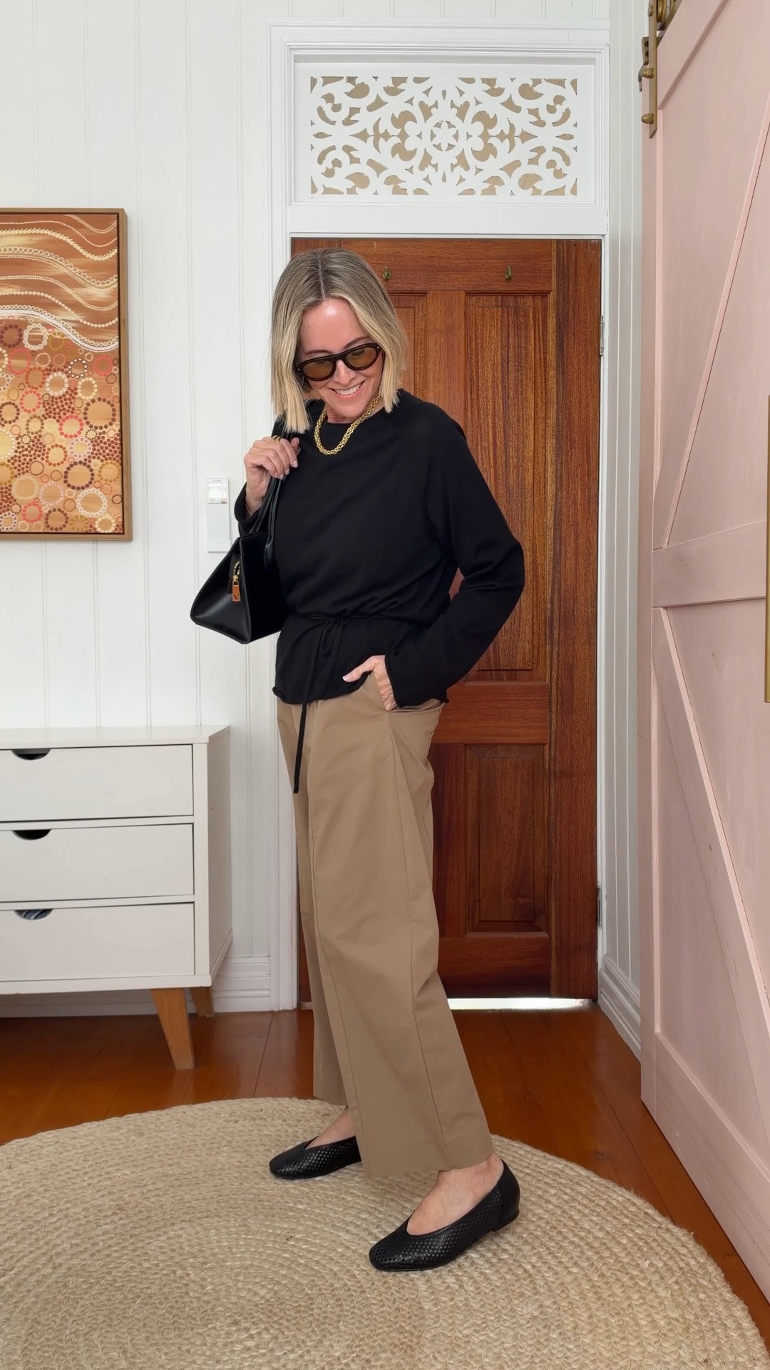 Elevated Casual Friday

Size M in knit
Size L in pants 

Necklace: GIMME (code NIKKI10)
Shoes: FRANKIE4 Pearson (code NIKKI20_SS26)

#LTKaustralia #LTKover50style #LTKspring
