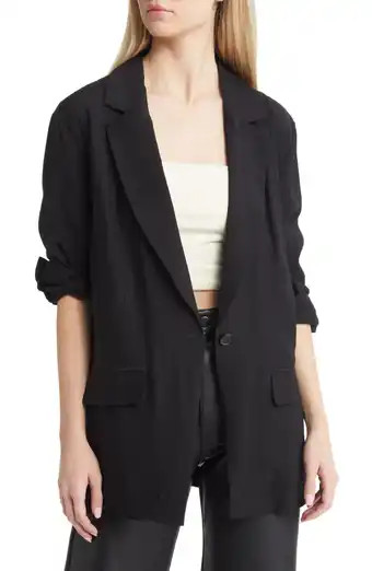 Wednesday Pinstripe Oversize Blazer | Nordstrom