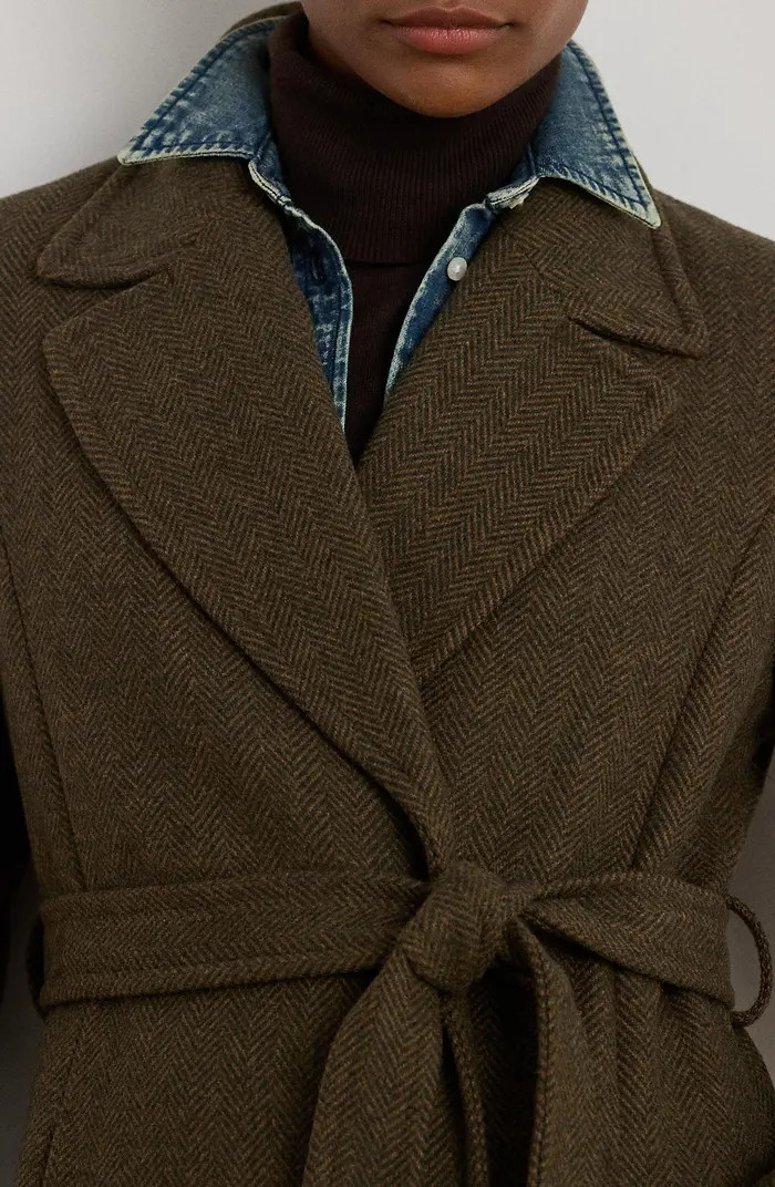 Lauren Ralph Lauren Wrap Longline Coat | Nordstrom | Nordstrom