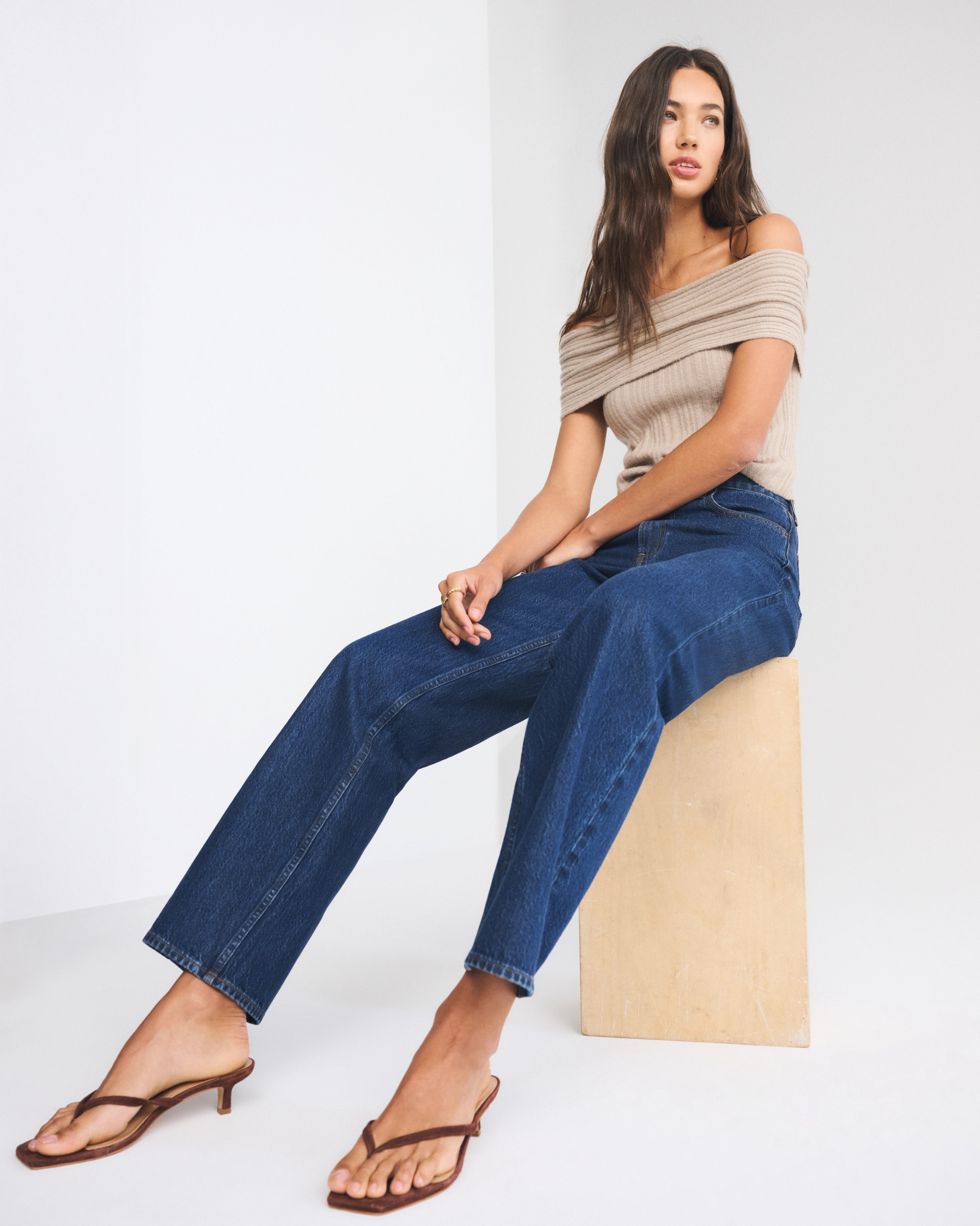 High Rise Loose Jean | Abercrombie & Fitch (US)
