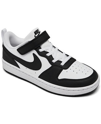 Nike Little Kids' Court Borough Low Recraft Fastening Strap Casual Sneakers from Finish Line - Ma... | Macy's